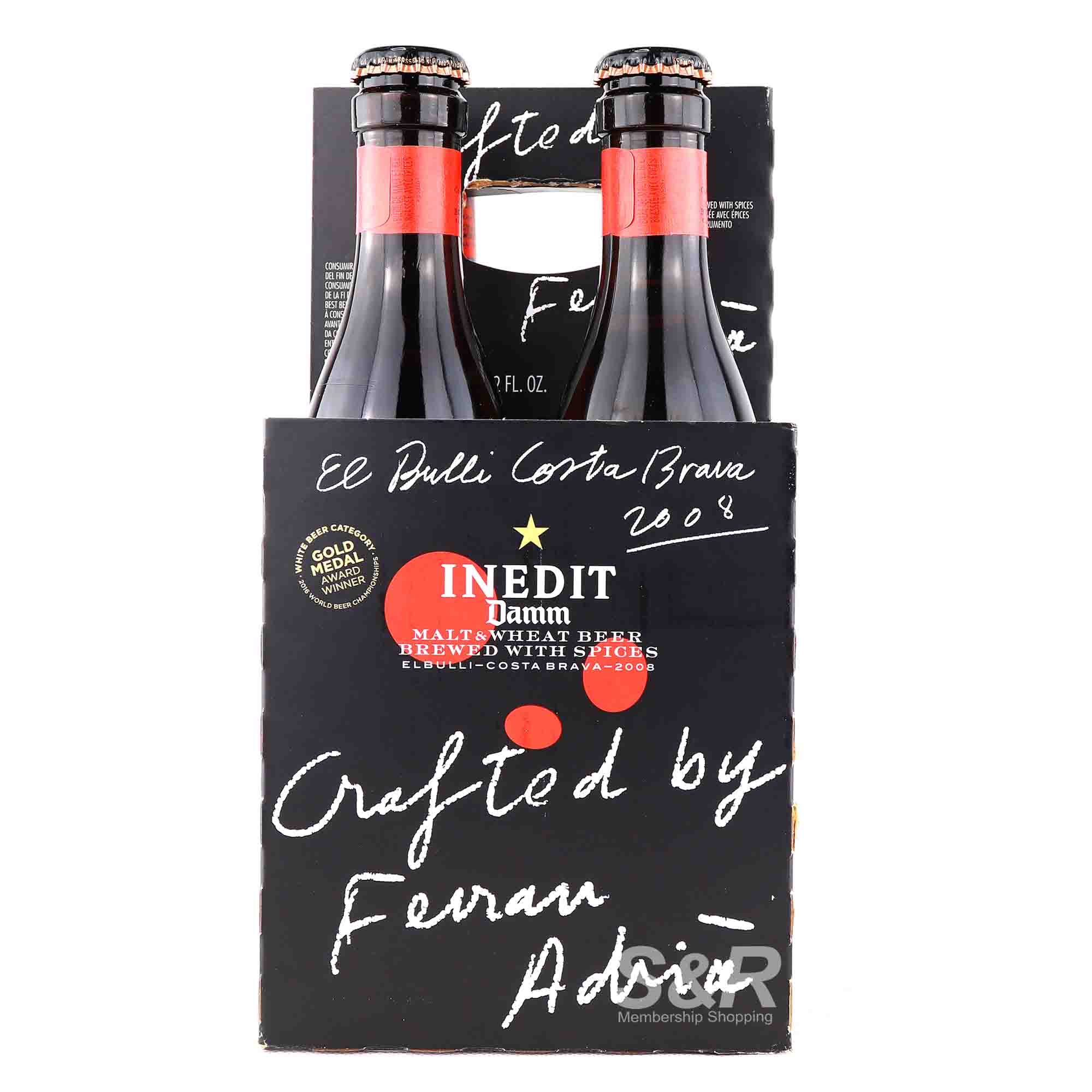 Inedit Damm Malt and Wheat Beer 4 bottles Inedit Damm Malt and Wheat Beer 4 bottles